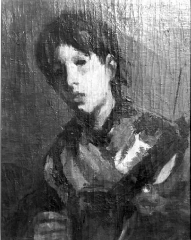 Ritratto di adolescente con mandolino - Museo Camuno, Breno